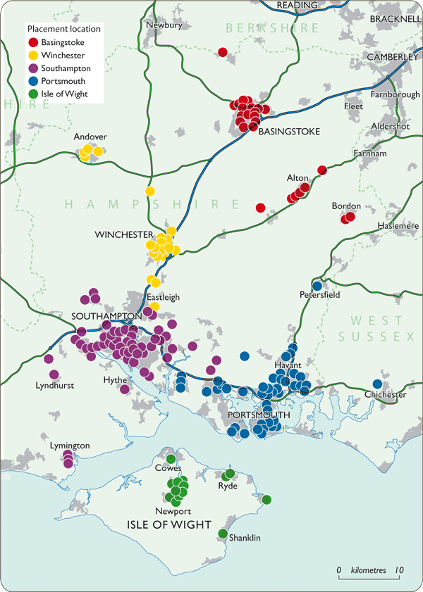 Placement Area Boundary Map